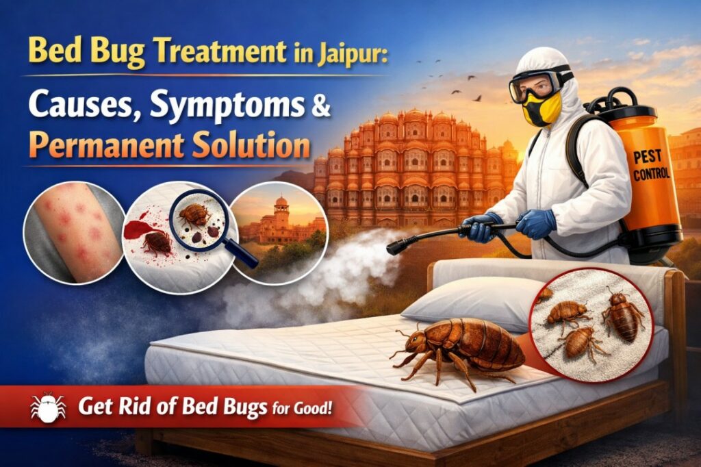 Bed Bug Treatment in Jaipur, Bed Bug Treatment in Jaipur: Causes, Symptoms & Permanent Solution